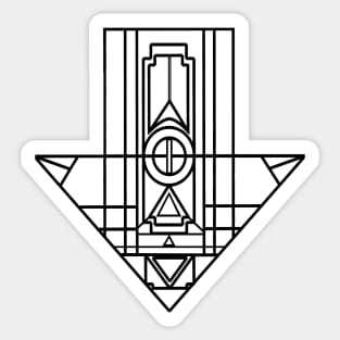 Geometric Arrow Sticker